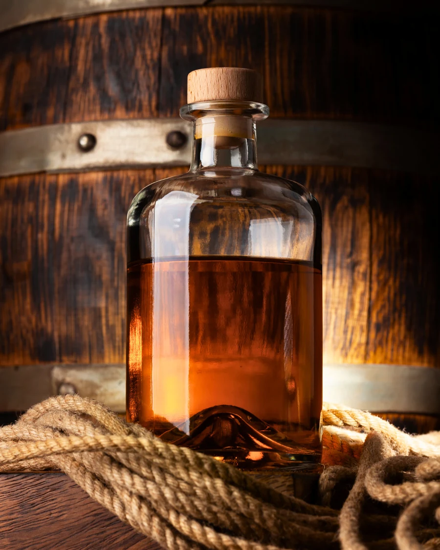 Flacon de cognac artisanal
